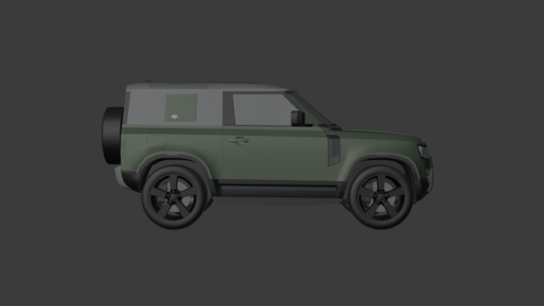 0001 Land Rover Defender 90 3D model