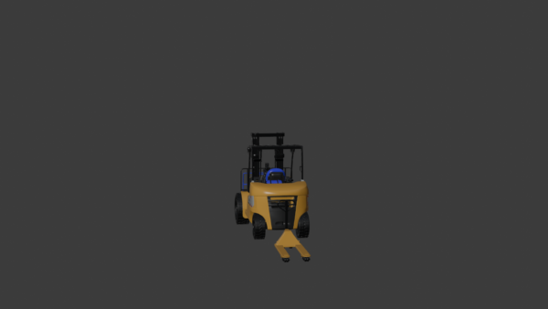 0002 (1) CAT Forklift 3D Model
