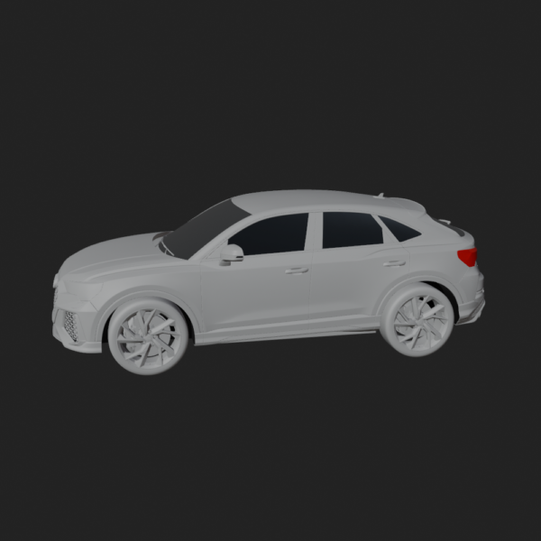 Audi RS Q3 Sportback 3D Model – Dynamic and Compact SUV