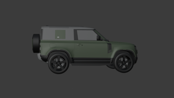 0002 Land Rover Defender 90 3D model
