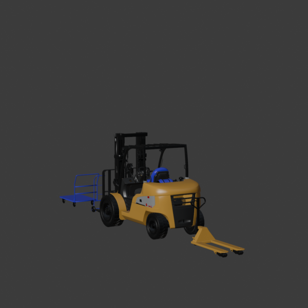 CAT Forklift 3D Model