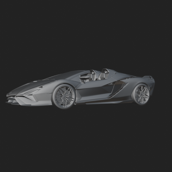 Lamborghini Sian Roadster 3D Model