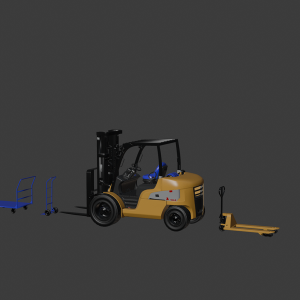 CAT Forklift 3D Model