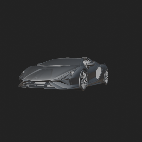 Lamborghini Sian Roadster 3D Model