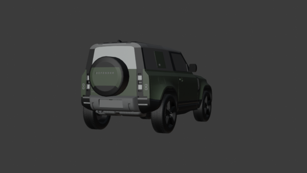 0004 Land Rover Defender 90 3D model