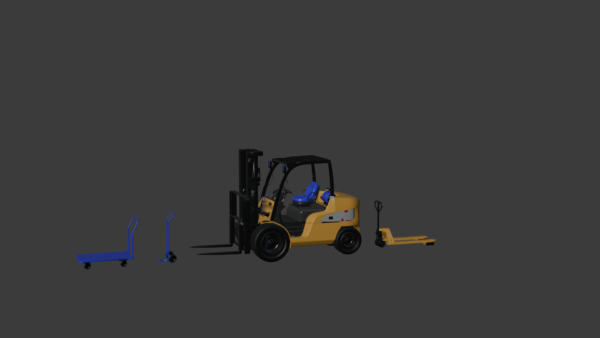 0005 (1) CAT Forklift 3D Model