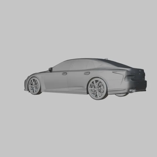 0005 Lexus LS500h F Sport 2021 3D Model
