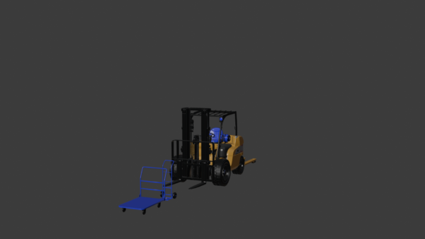 0006 (1) CAT Forklift 3D Model