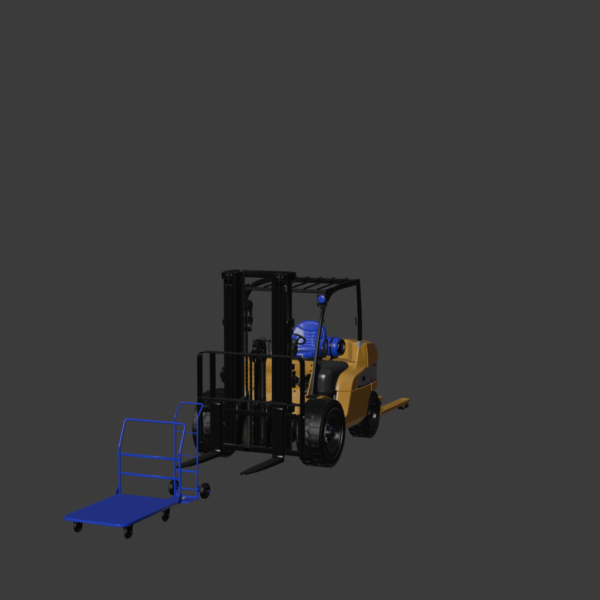 CAT Forklift 3D Model