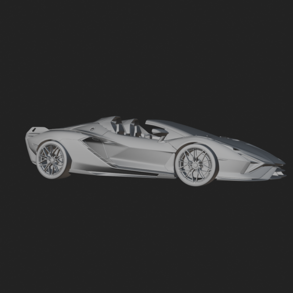 Lamborghini Sian Roadster 3D Model