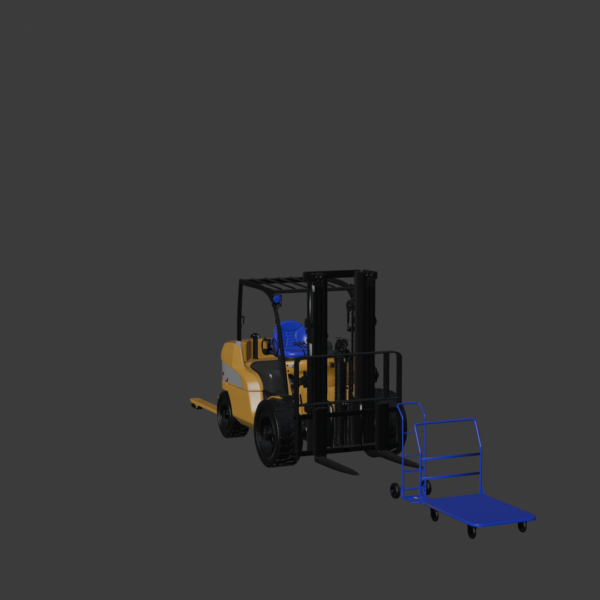 CAT Forklift 3D Model