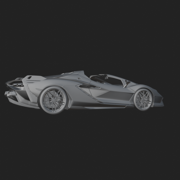 Lamborghini Sian Roadster 3D Model