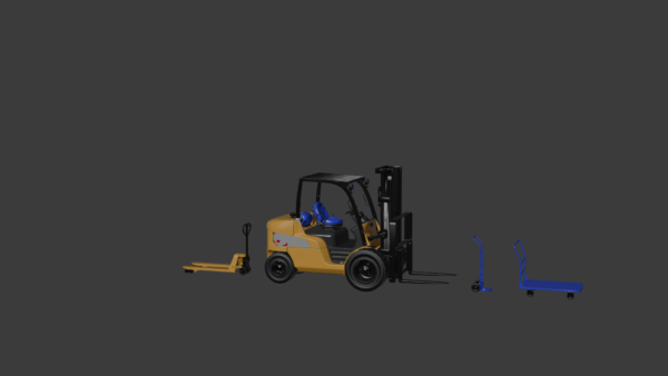 0008 (1) CAT Forklift 3D Model