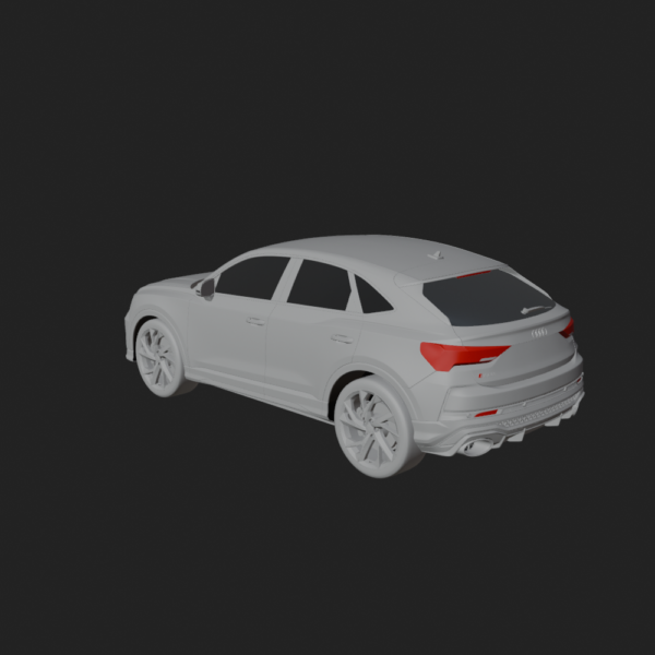 Audi RS Q3 Sportback 3D Model – Dynamic and Compact SUV
