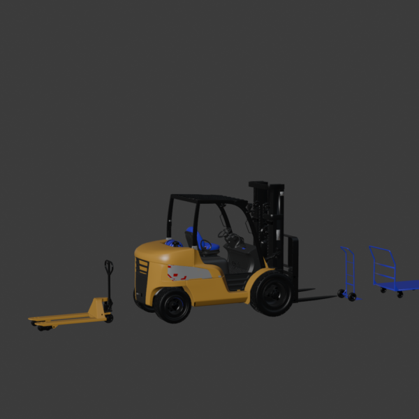 CAT Forklift 3D Model