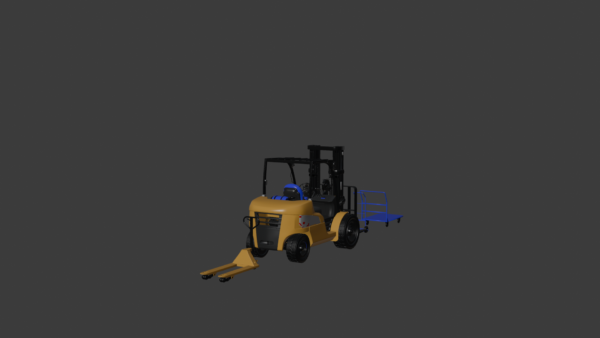 0010 (1) CAT Forklift 3D Model