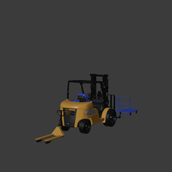 CAT Forklift 3D Model