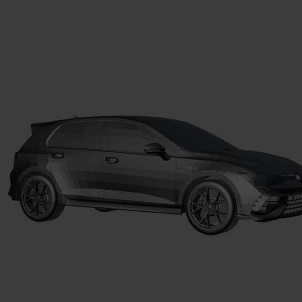 Volkswagen Golf 8 R 3D Model
