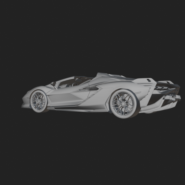 Lamborghini Sian Roadster 3D Model