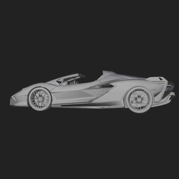 Lamborghini Sian Roadster 3D Model