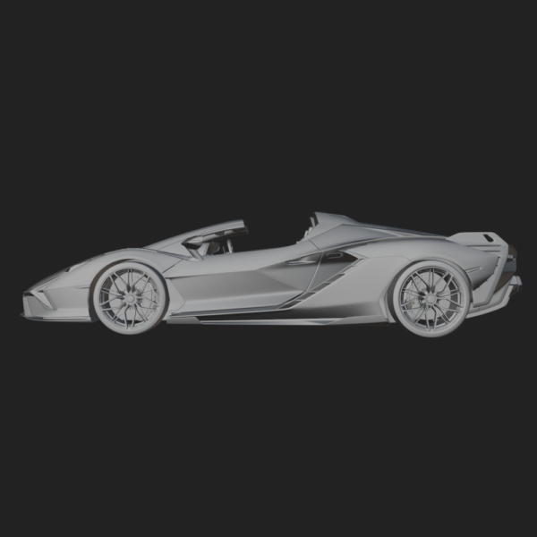 Lamborghini Sian Roadster 3D Model