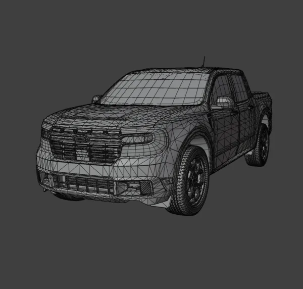 2Ford Maverick Lariat 3D Model Ford Maverick Lariat 3D Model