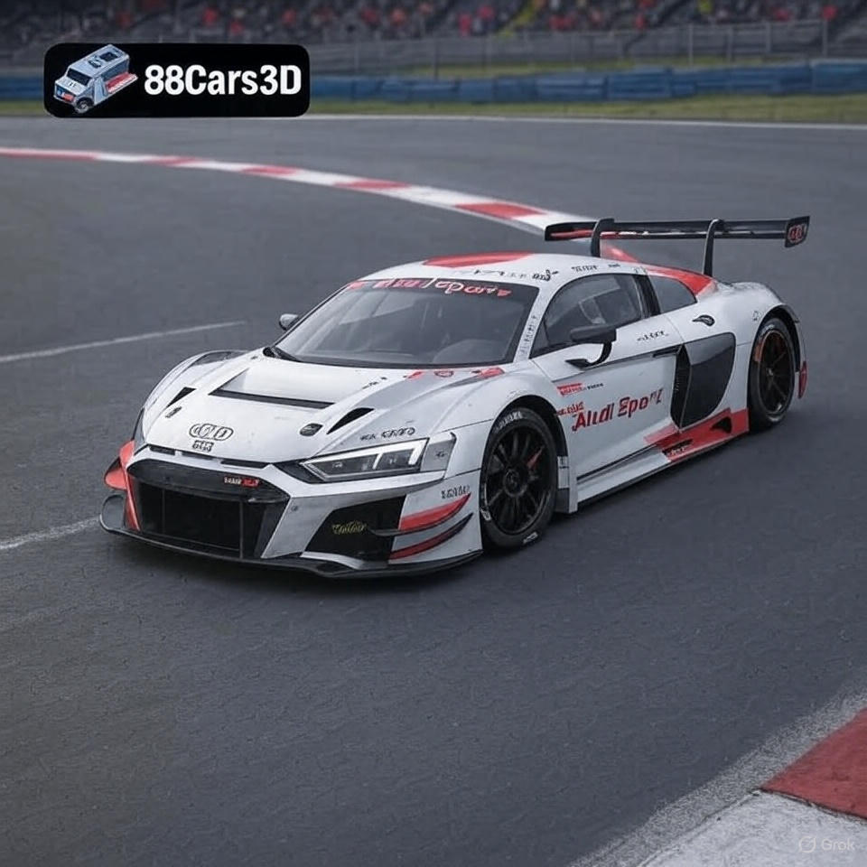 Audi R8 LMS GT3 3D Model 3D Printable STL - 88Cars3D Download 3D Car ...