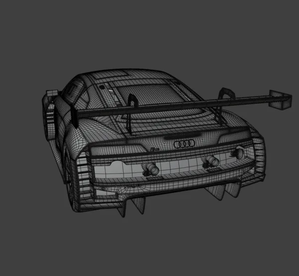 Audi R8 LMS GT3 3D Model q Audi R8 LMS GT3 3D Model