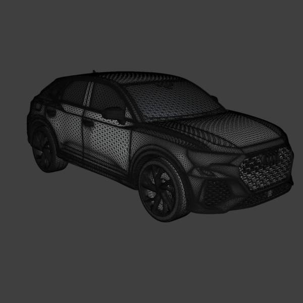 Audi RS Q3 Sportback 3D Model – Dynamic and Compact SUV