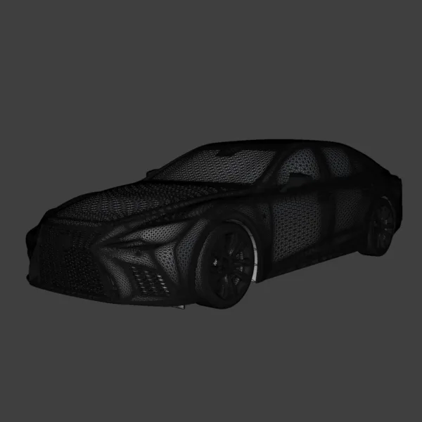 Lexus LS500h F Sport 2021 3D Model