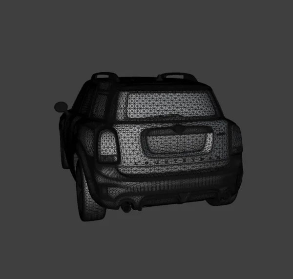 Mini Countryman John Cooper Works2 Download the Mini Countryman John Cooper Works 3D model in .blend, .fbx, .obj, and more formats. Perfect for automotive visualizations, AR/VR, and creative projects. High-quality model!