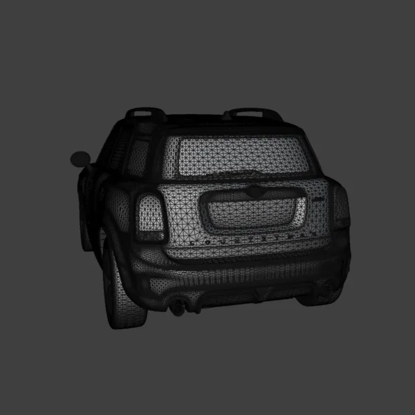 Download the Mini Countryman John Cooper Works 3D model in .blend, .fbx, .obj, and more formats. Perfect for automotive visualizations, AR/VR, and creative projects. High-quality model!