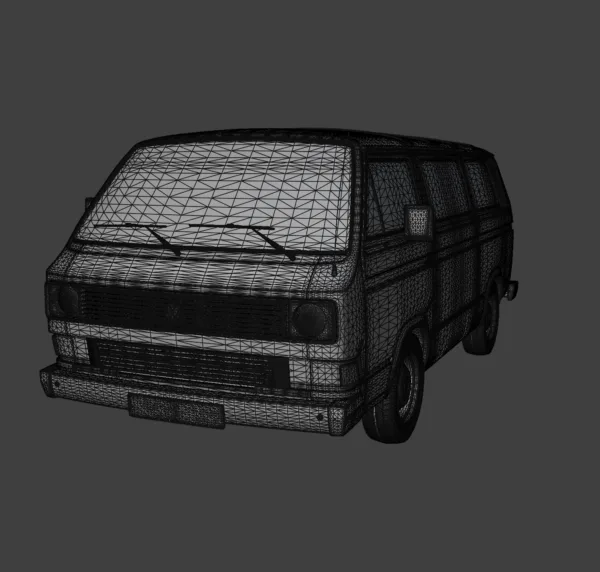 Volkswagen Transporter T3 3D Model