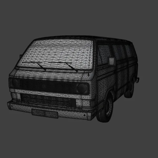 Volkswagen Transporter T3 3D Model