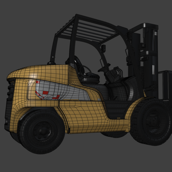 CAT Forklift 3D Model