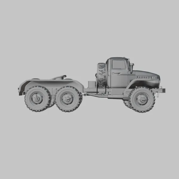Ural 4420 Truck Tractor 1978 3D Model