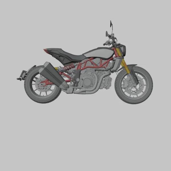 Indian FTR 1200 S 3D Model