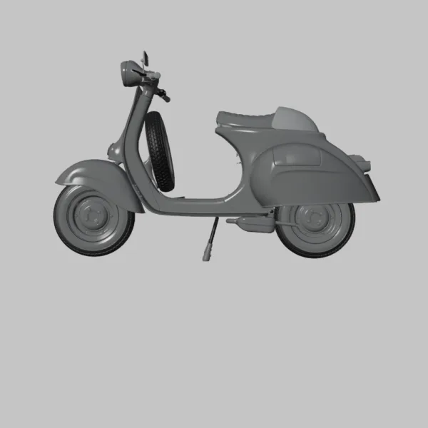 0001 Vespa Cafe Racer 3D Model