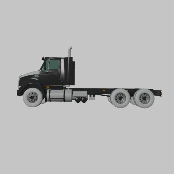 Caterpillar CT610 Chassis Truck 3axle 3d model Caterpillar CT610 Chassis Truck 3axle 3d model