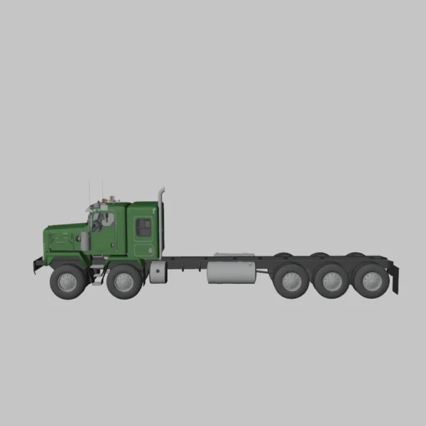 0001 Kenworth C500 Chassis Truck 5-Axle 3D Model