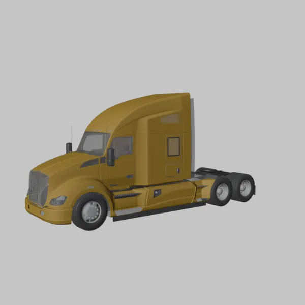 0002 Kenworth T680 2015 Semi Truck 3D Model
