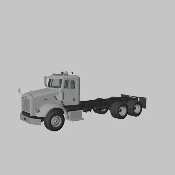 Peterbilt 357 DayCab Chassis Truck 3D Model