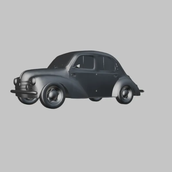 0002 Old Rusty Renault 4CV 1960 3D Model
