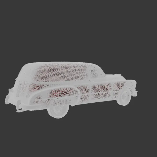 0002 Pontiac Streamliner Six Sedan Delivery 1949 3D Model