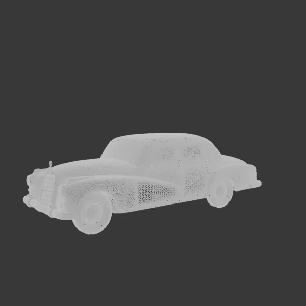 0002 Mercedes-Benz 300d (W189) 1957 3D Model