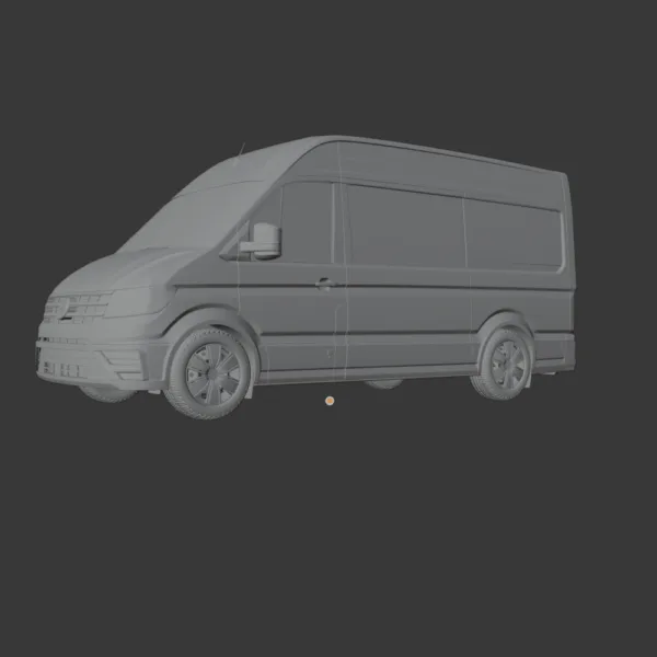 Volkswagen Crafter L1H2 with HQ interior 2017 - 3D Model