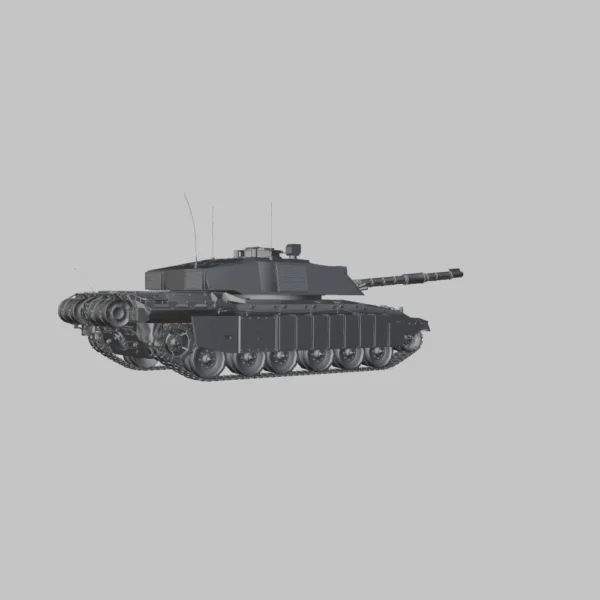 0002 Tank Challenger 3D Model