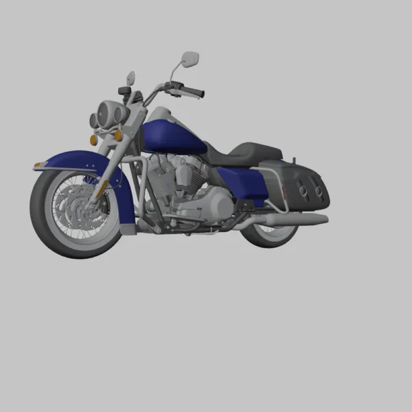0002 Harley-Davidson Road King Classic 3D Model