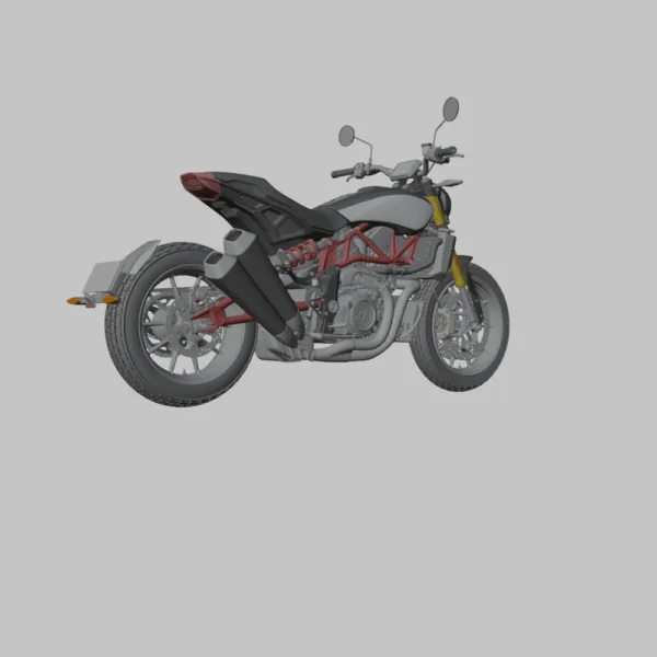 Indian FTR 1200 S 3D Model