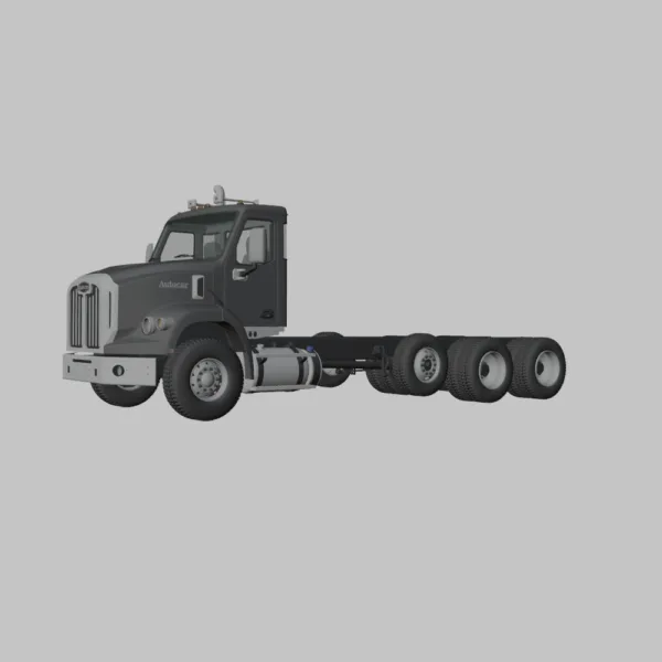 0002 Autocar DC-64 Tractor Truck 4-Axle 3D Model